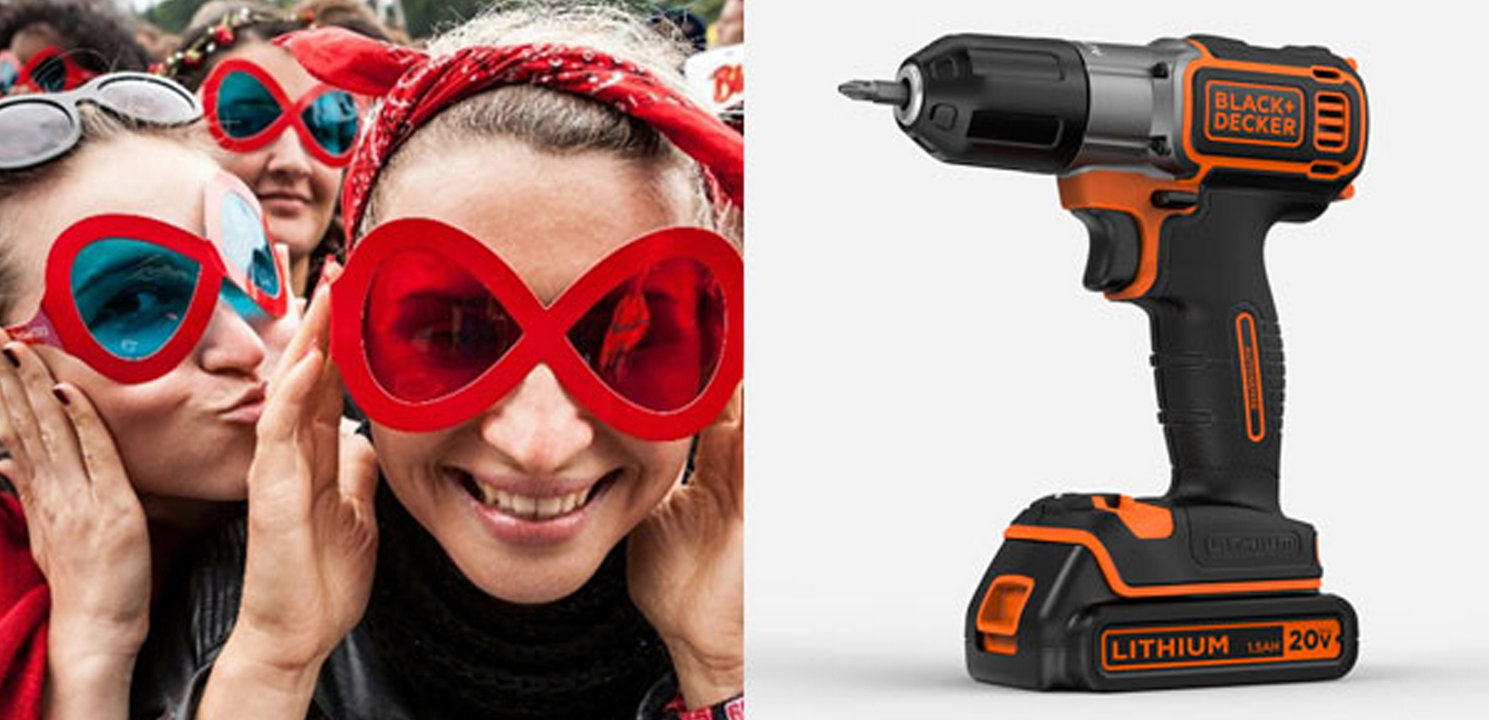 Colour Spectacles and Electric Screwwdriver by Black+Decker
