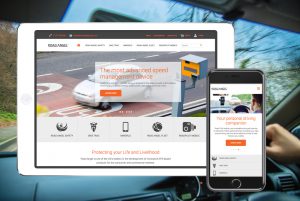 Responsive Website Design for Road Angel shown on iPad and iPhone