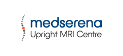 Small Medserena logo with strapline on a transparent background