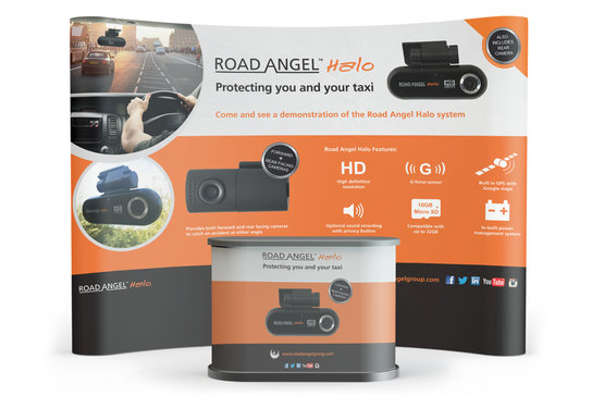 Road Angel Pop-Up Exhibition Stand Graphics