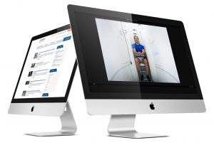 Website Design for Medserena Upright MRI Centre shown on iMac screens