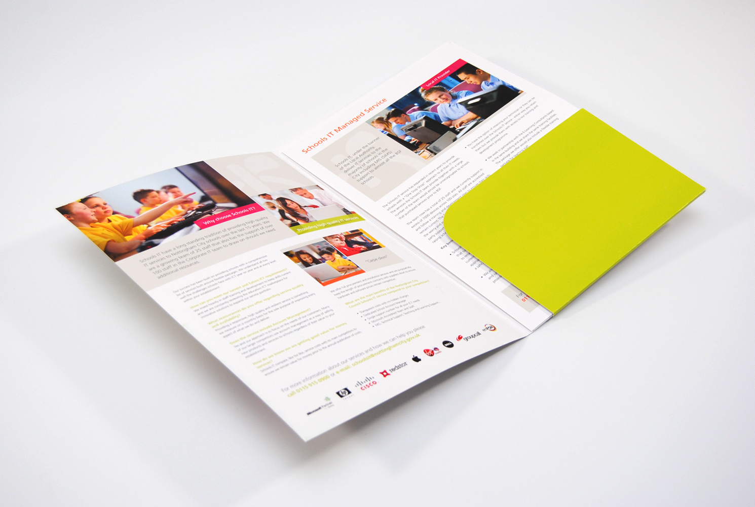 Nottingham Council Schools IT Brochure Design