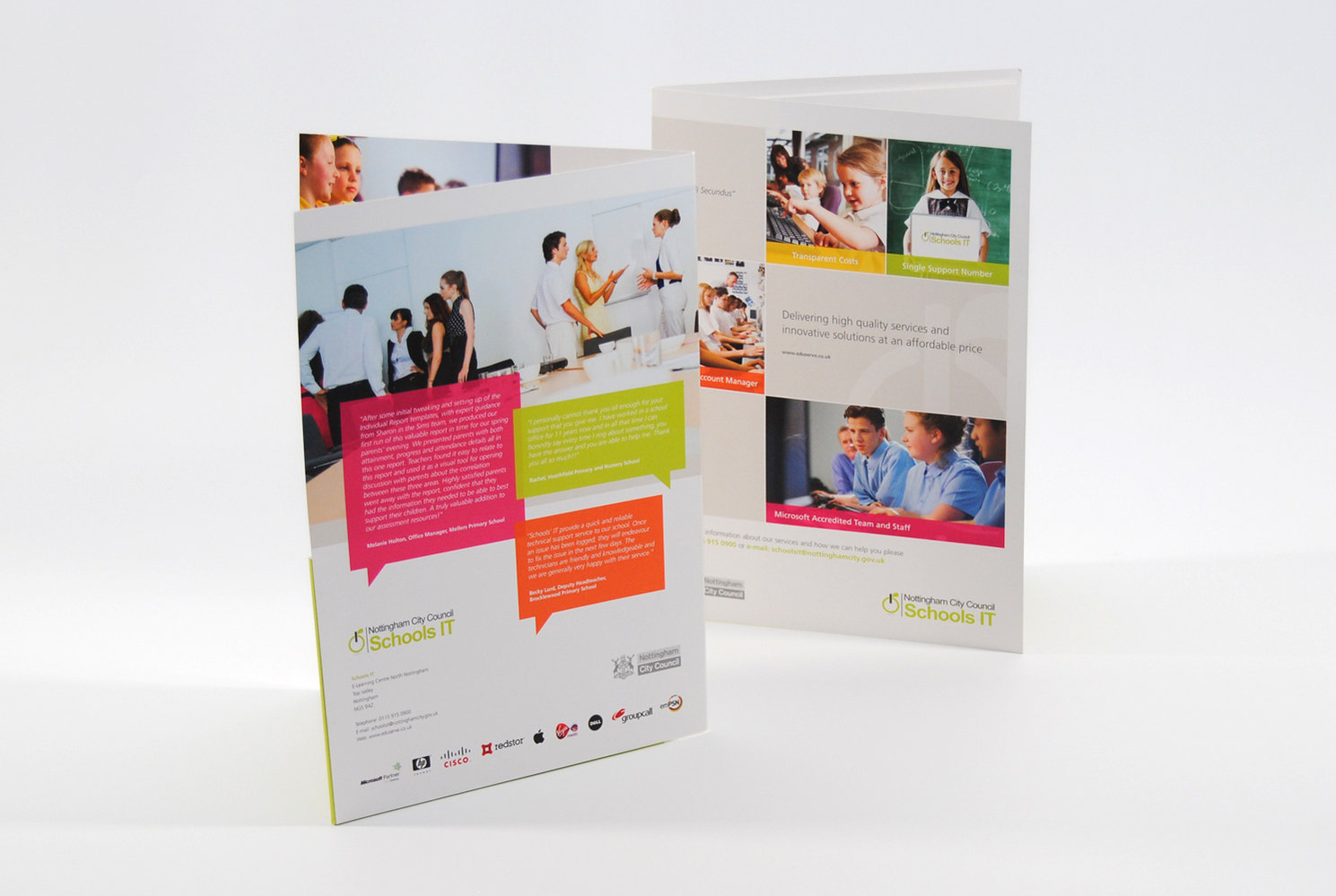 Nottingham Council Schools IT Brochure Design