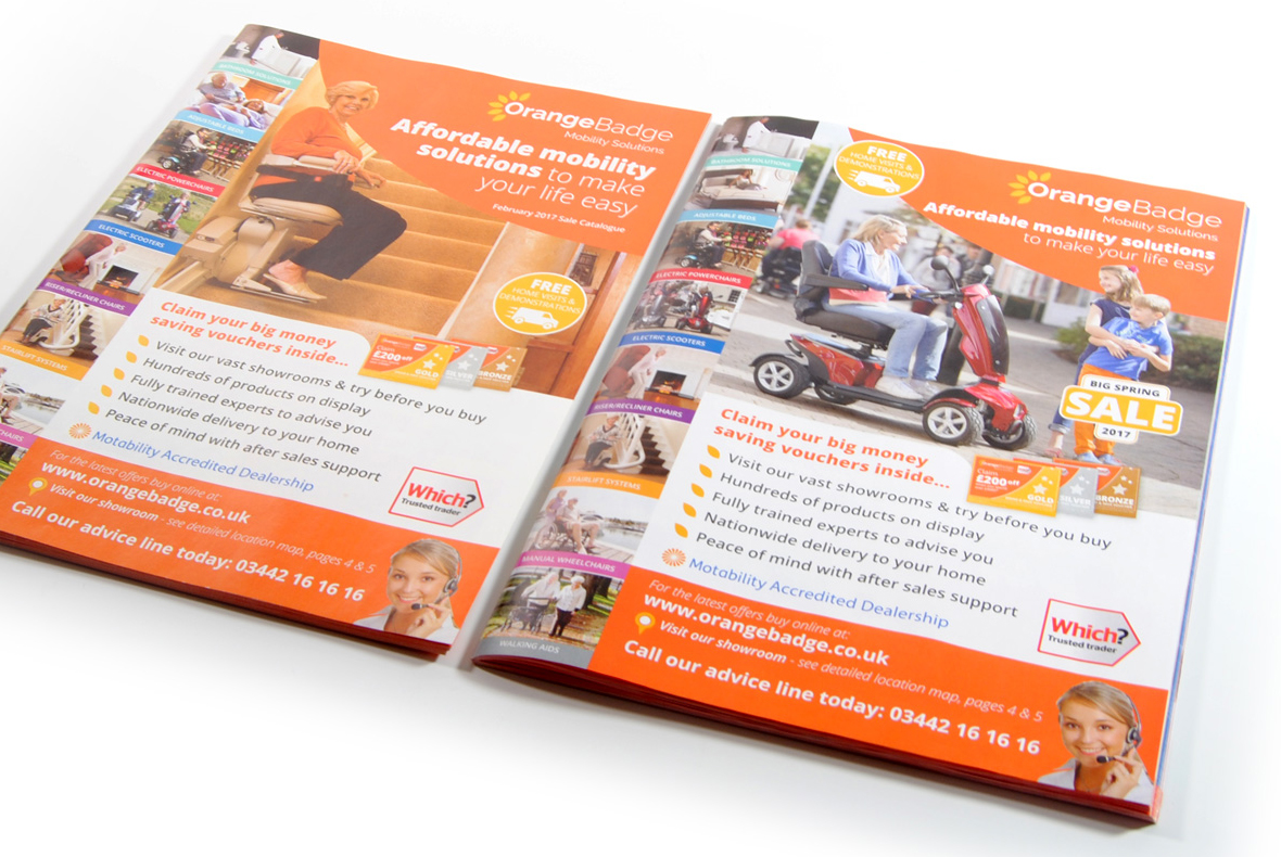  Catalogue Design  for Orange Badge Mobility Solutions 