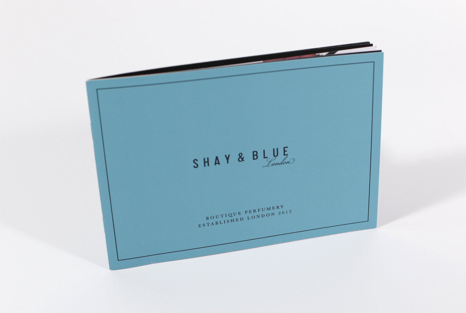 Shay & Blue Landscape Brochure Design Front Cover