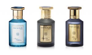 Shay & Blue Perfume Bottle Packaging Label Design