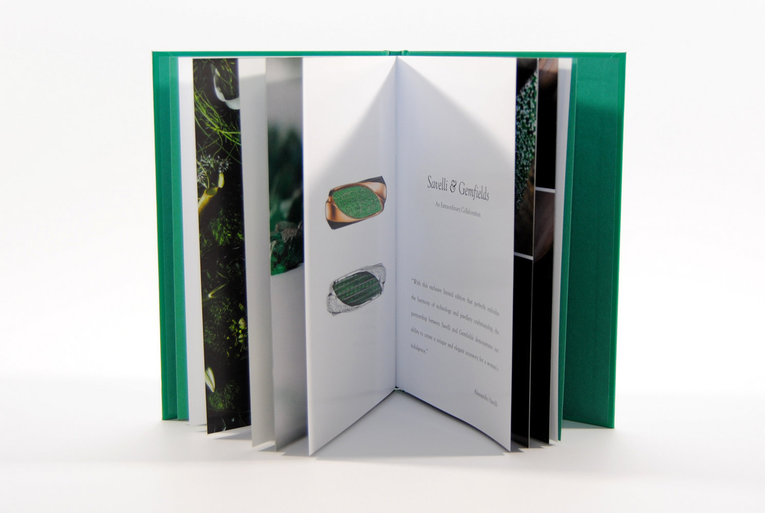 Savelli Emerald Brochure Design Double-Page-Spread