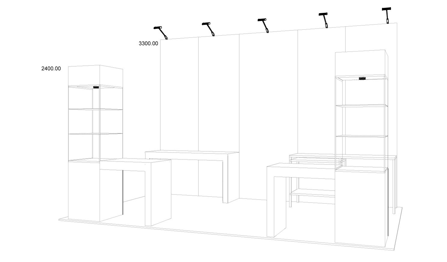 Rajapack IRX Exhibition Design Wire Frame