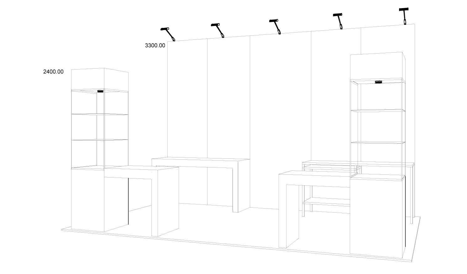 Rajapack IRX Exhibition Design Wire Frame