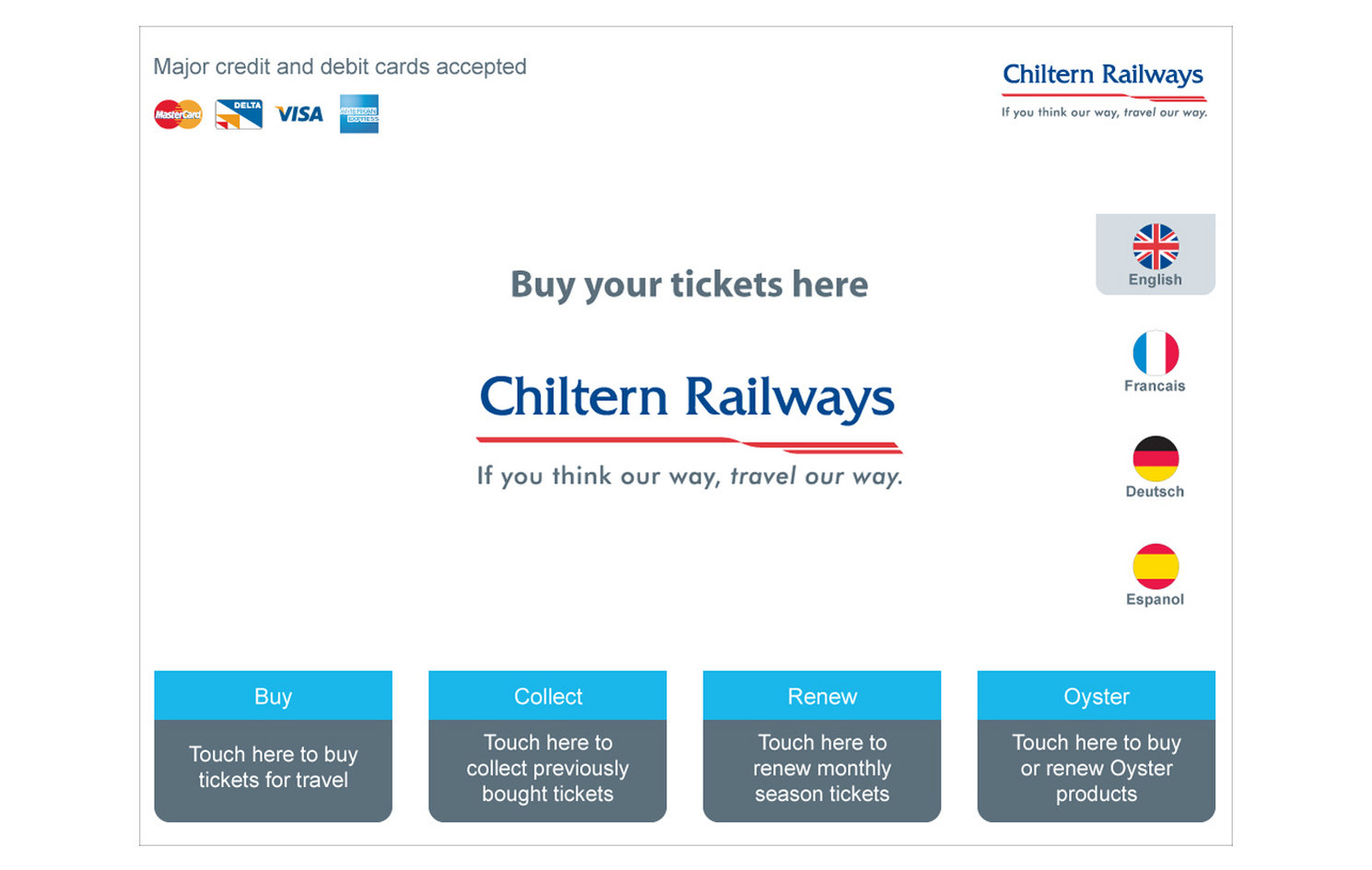 User Interface Design for Chiltern Railways