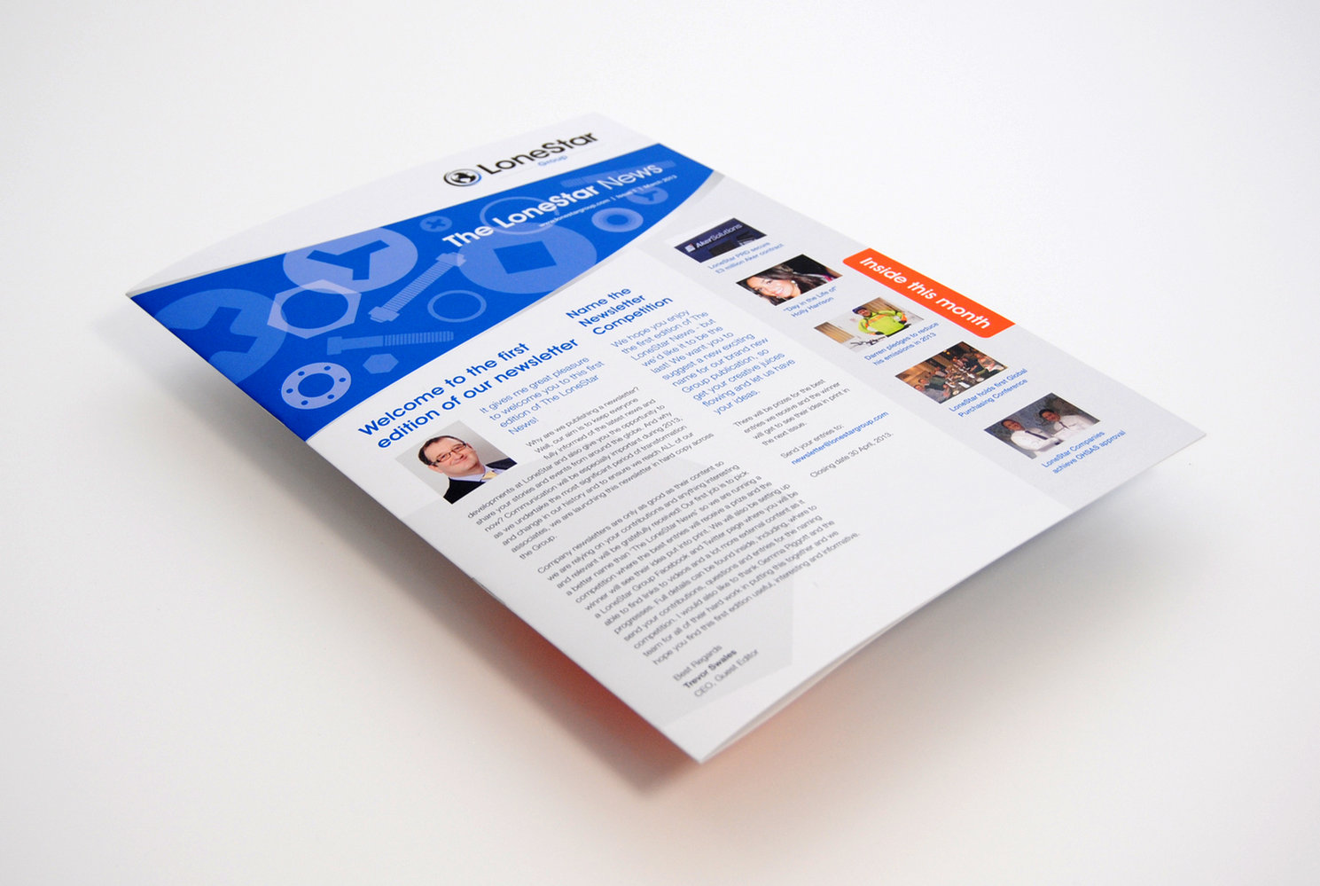 Newsletter Design For Lonestar Group Palmiero Design