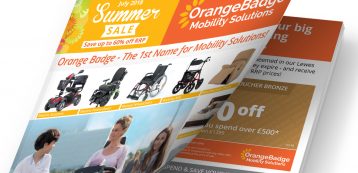 Orange Badge product catalogue design