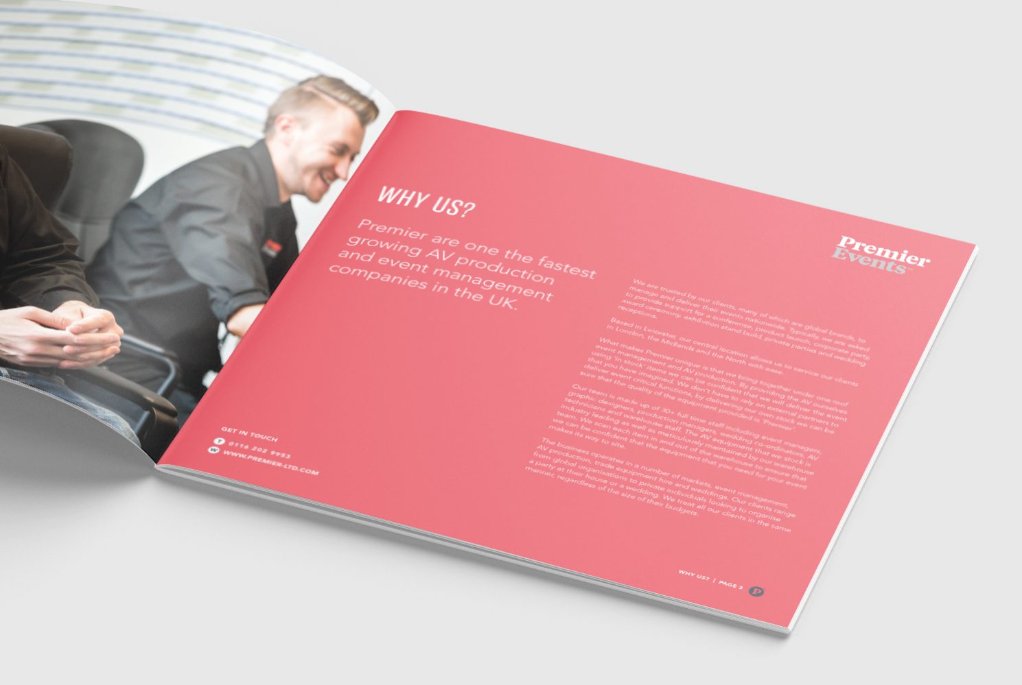 Events Company Brochure Design v2 – Premier Events