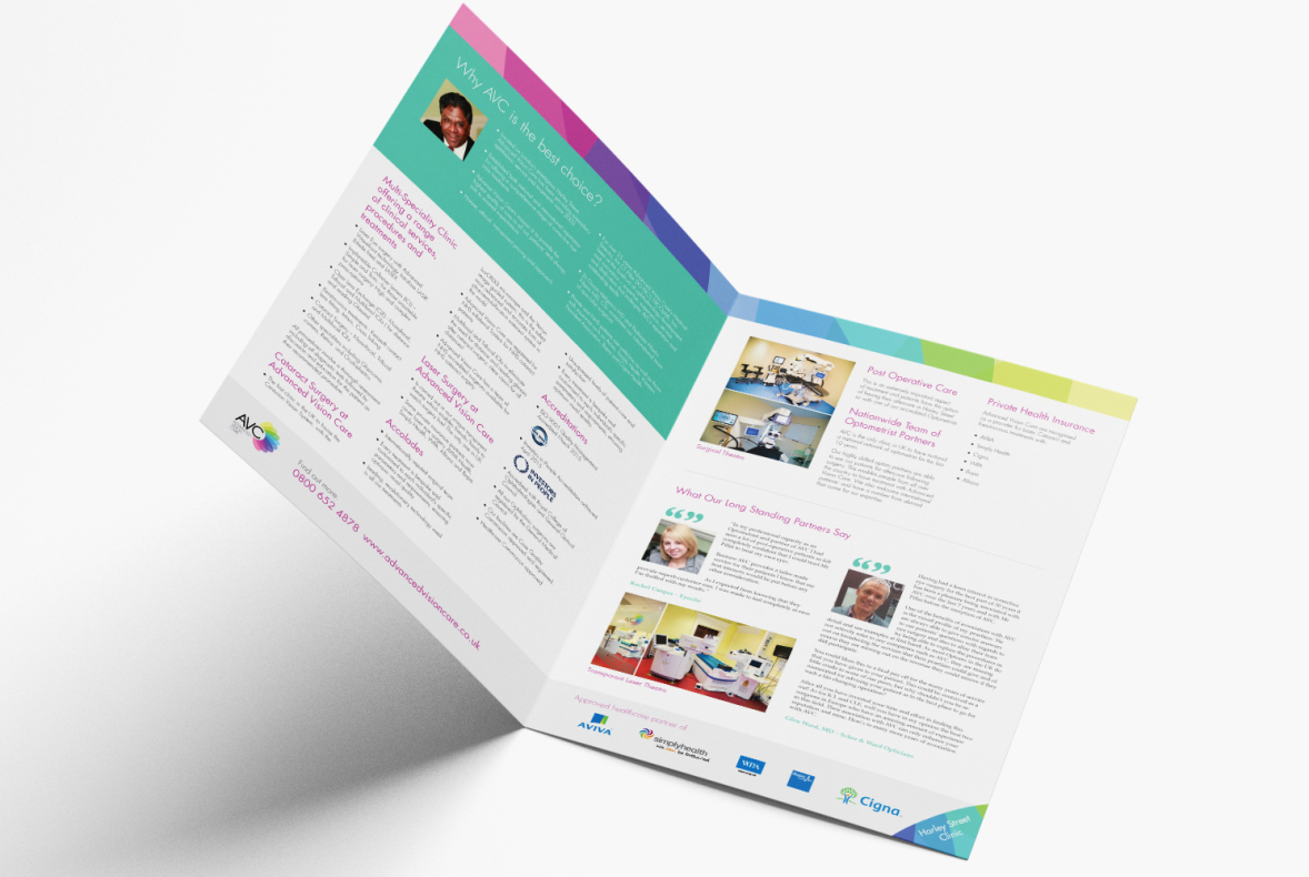 Advanced Vision Care Brochure Design