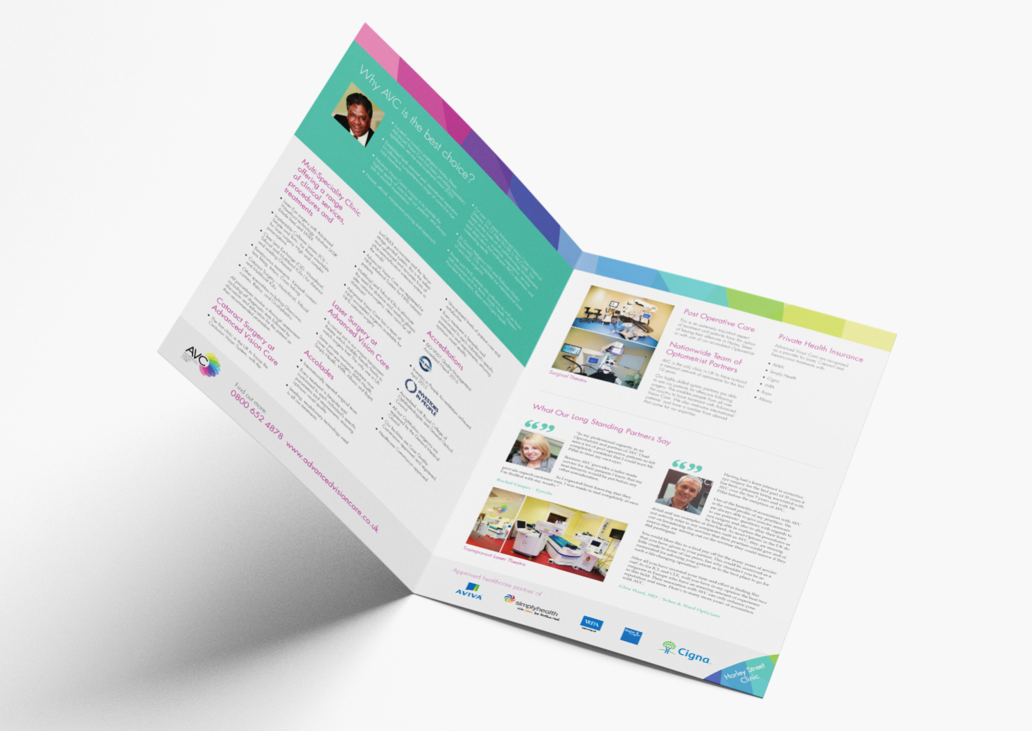 Advanced Vision Care Brochure Design