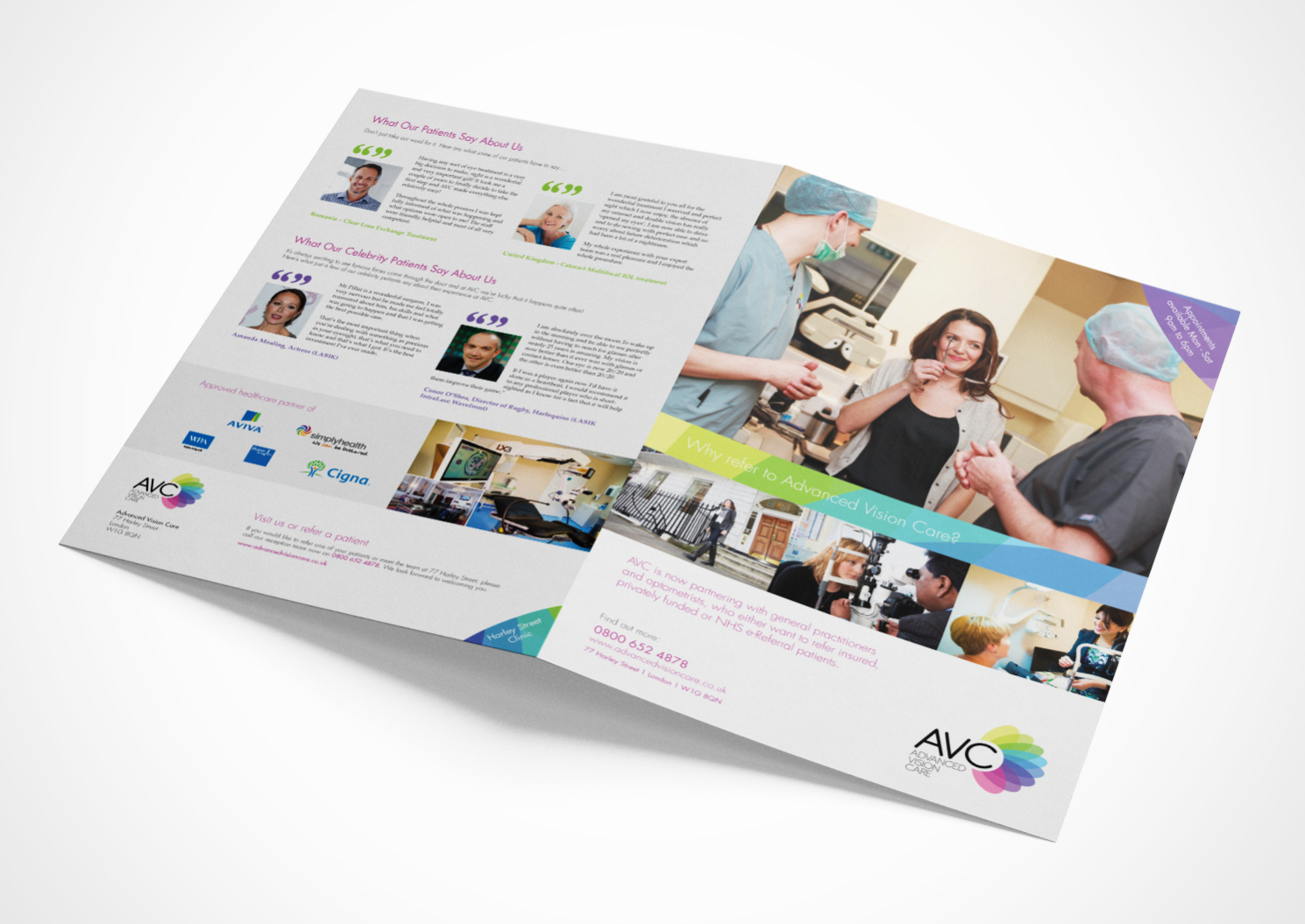 Advanced Vision Care Brochure Design