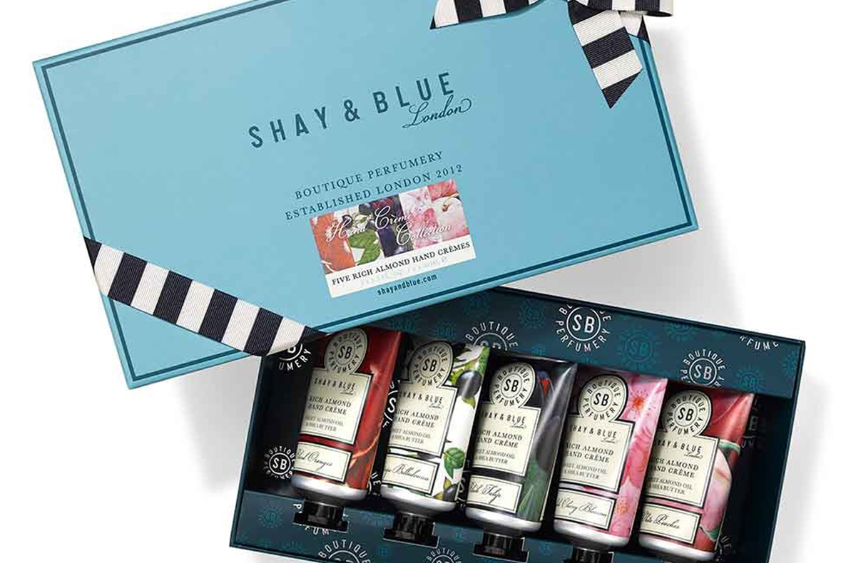 Shay & Blue Hand Creme Packaging