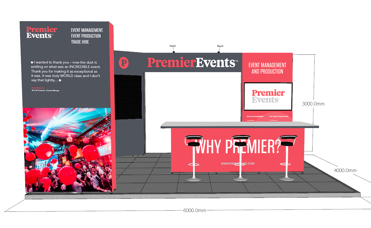 Premier Events Exhibition Stand Graphics v1