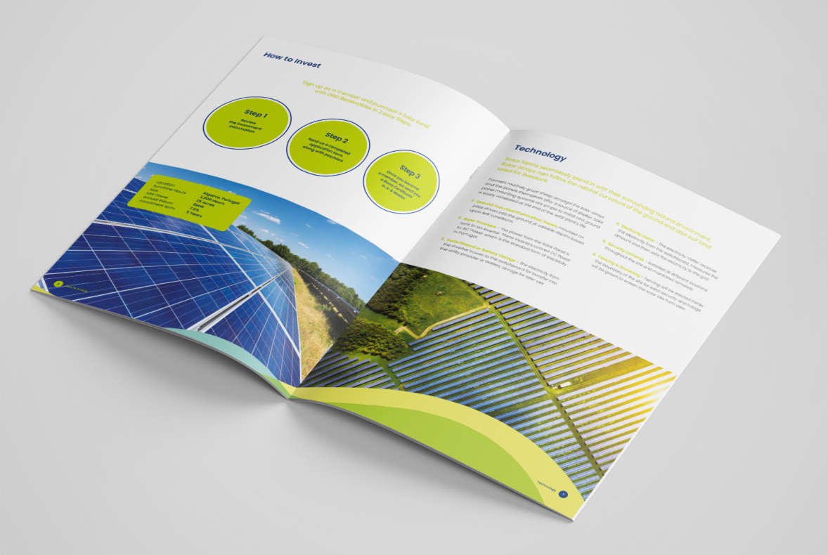 Brochure Design for GREI Solar Palmiero Design