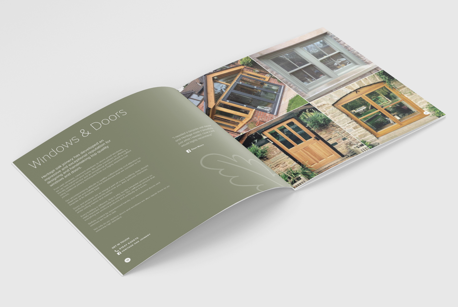Heritage Oak Joinery Brochure Design DPS 4