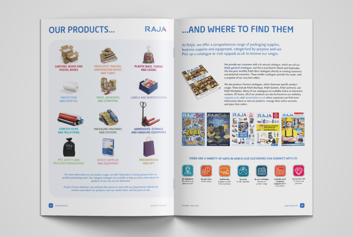 Raja Welcome Pack Brochure Inside Spread Design 5