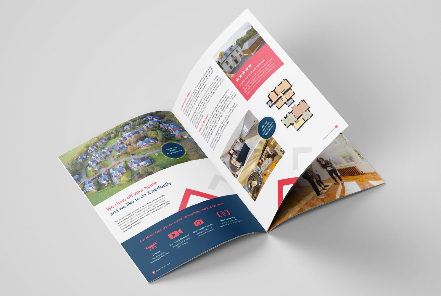 Brochure Design for Webb & James Estate Agents Inside Spread