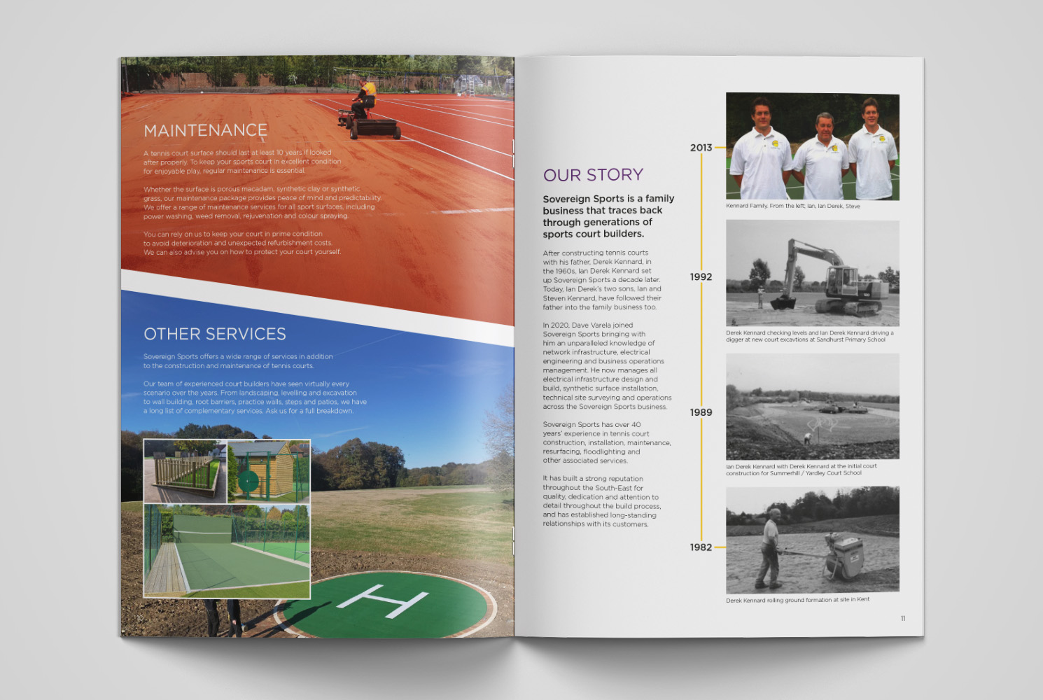 Sovereign Sports Brochure pages 10 and 11