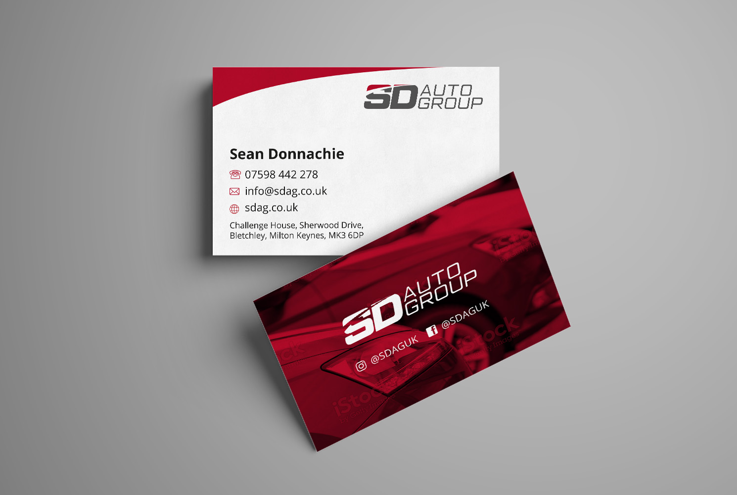 SD Auto Group business card