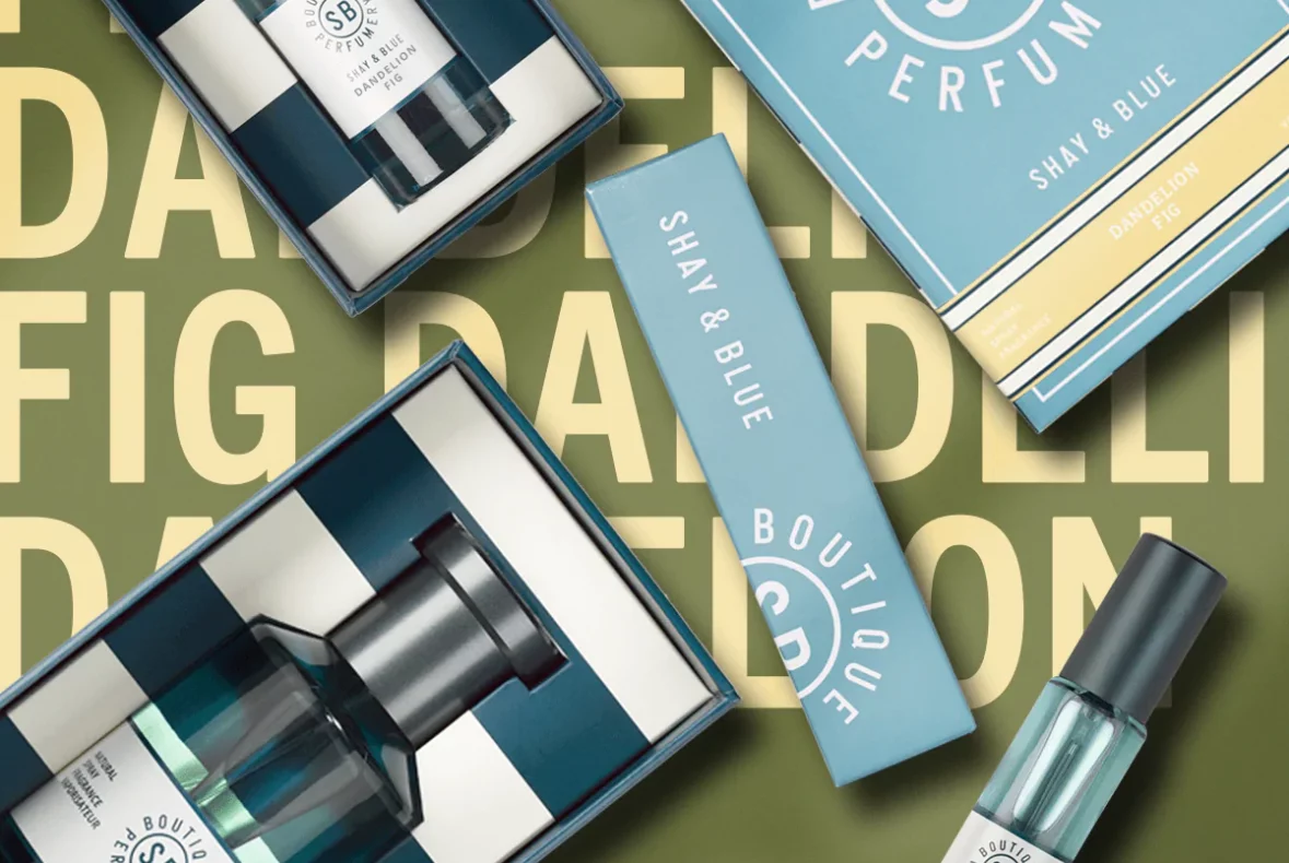 Dandelion Fig Fragrance 100ml, 30ml and 10ml Packaging Design