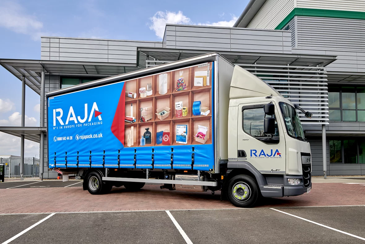 RAJA Truck Curtain Side Graphics Design 1