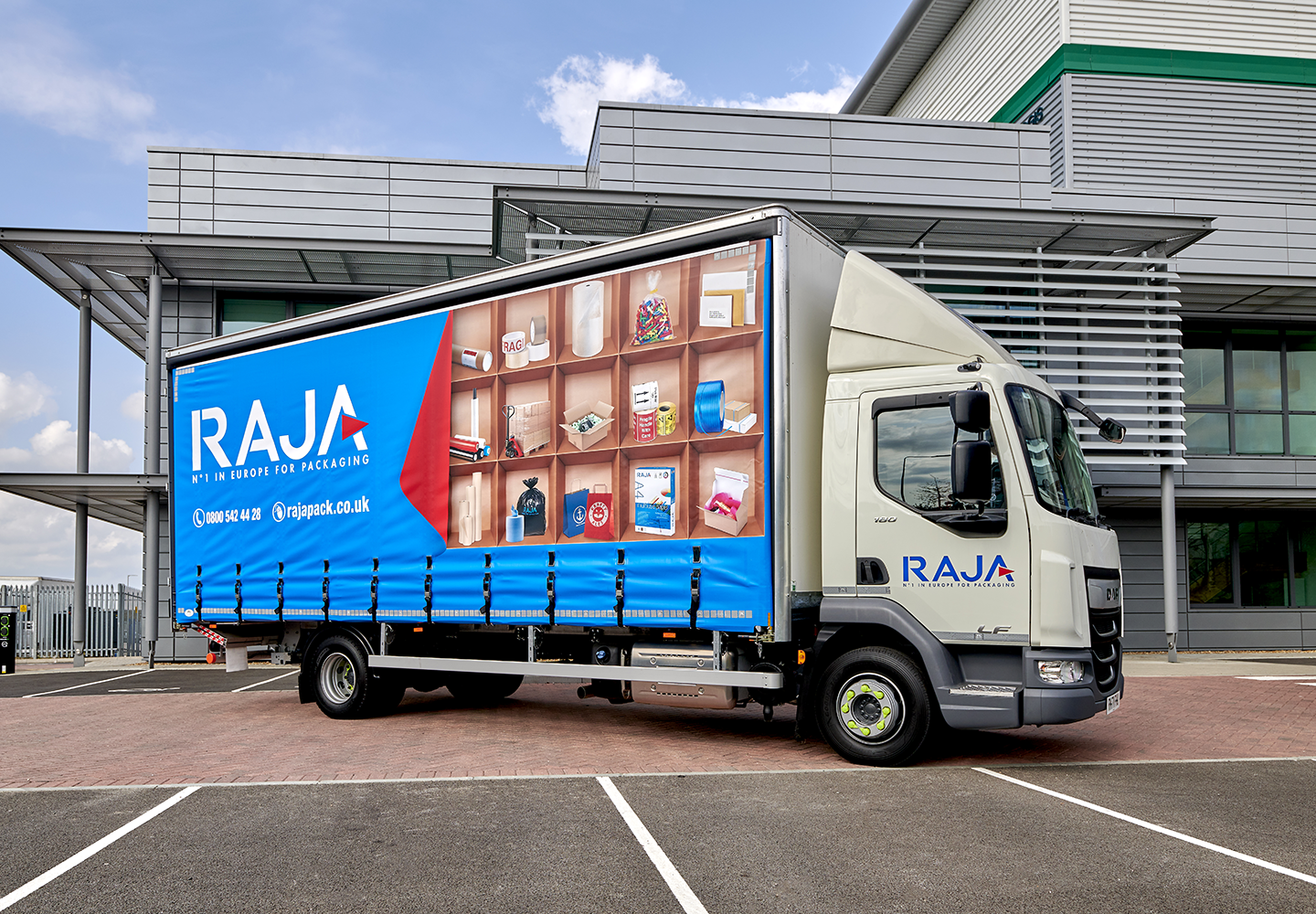 RAJA Truck Curtain Side Graphics Design 1