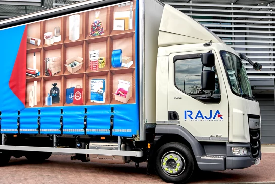 RAJA Truck Curtain Side Graphics Design Thumb