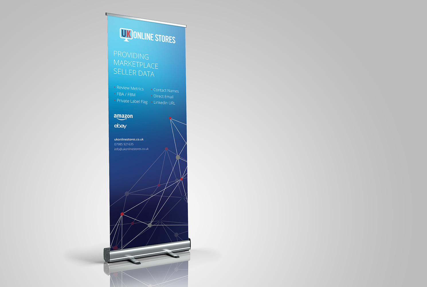 UK Online Stores roller banner