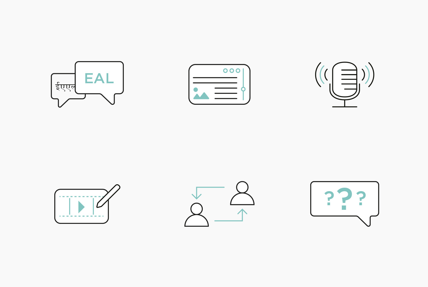 Bespoke icons set 2 white paper ViewSonic