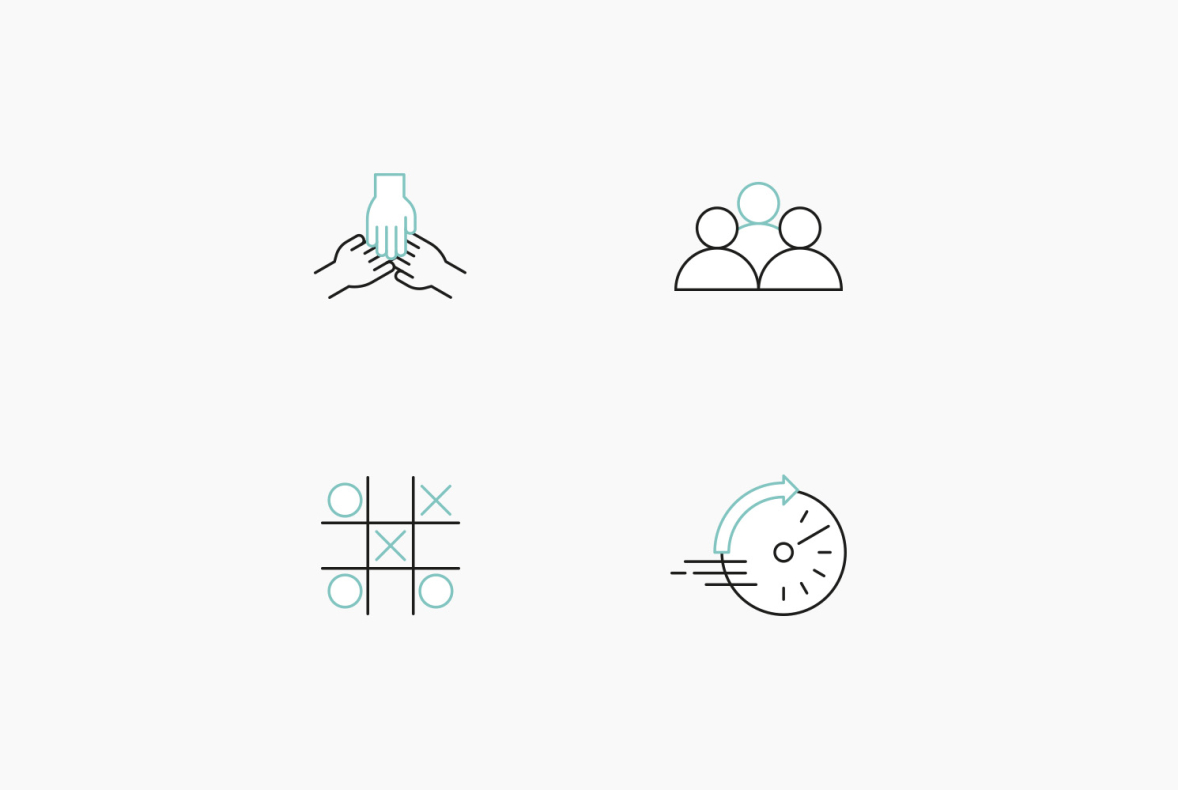 Bespoke icons set 3 white paper ViewSonic