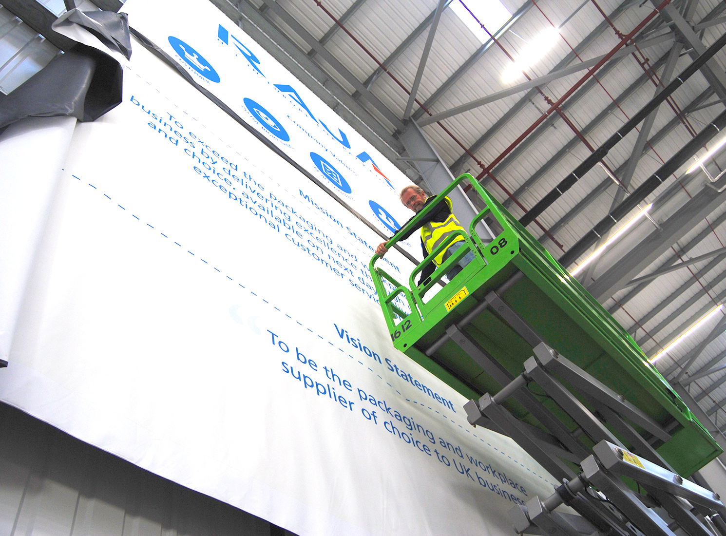 RAJA Stretched Fabric Graphics Installation 3