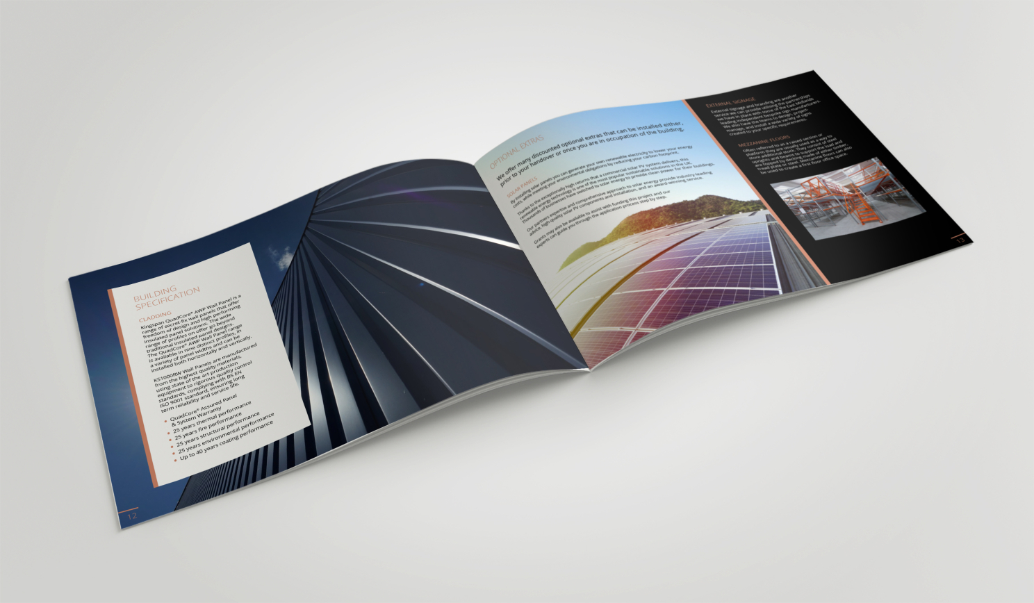 HPG A4 Landscape Brochure Design Building Specifications