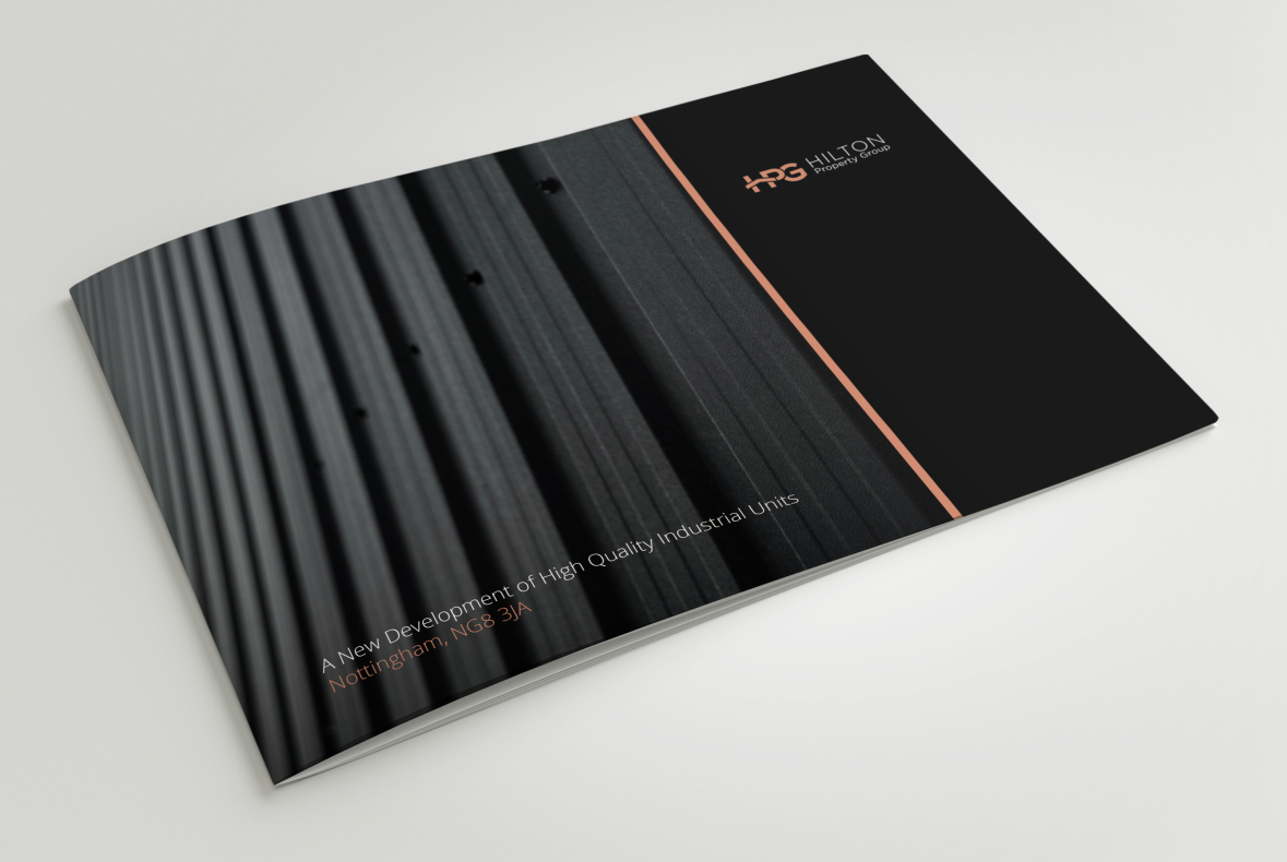 HPG A4 Landscape Brochure Design Front Cover