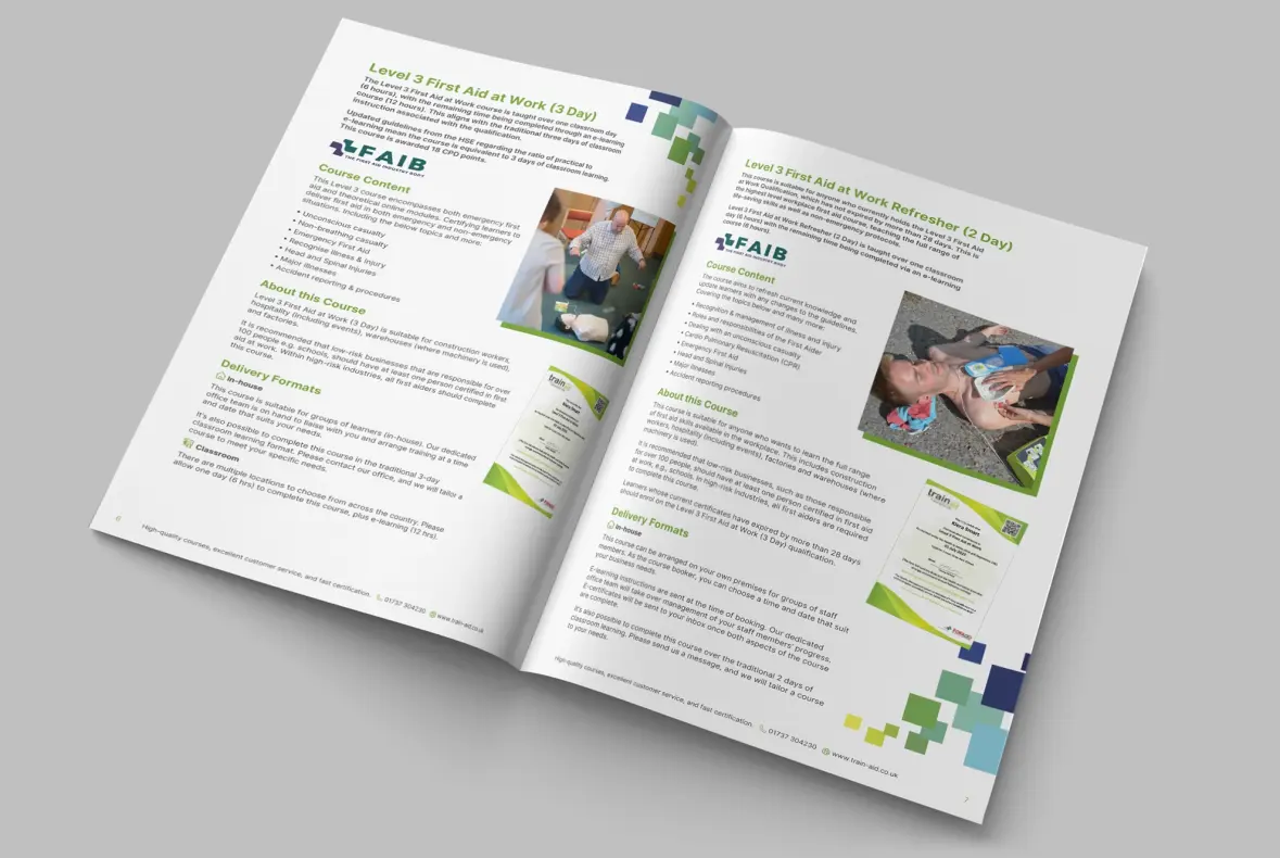 TrainAid Health and Safety Courses Brochure DPS 3