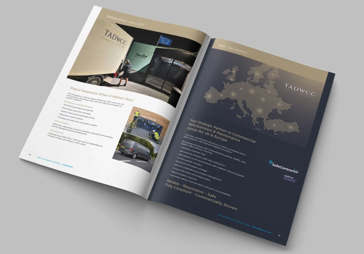 T&D Worx Commercial Contractors Brochure Design DPS-3
