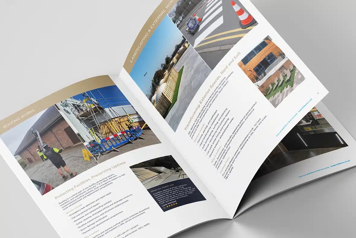 T&D Worx Commercial Contractors Brochure Design Project Thumb
