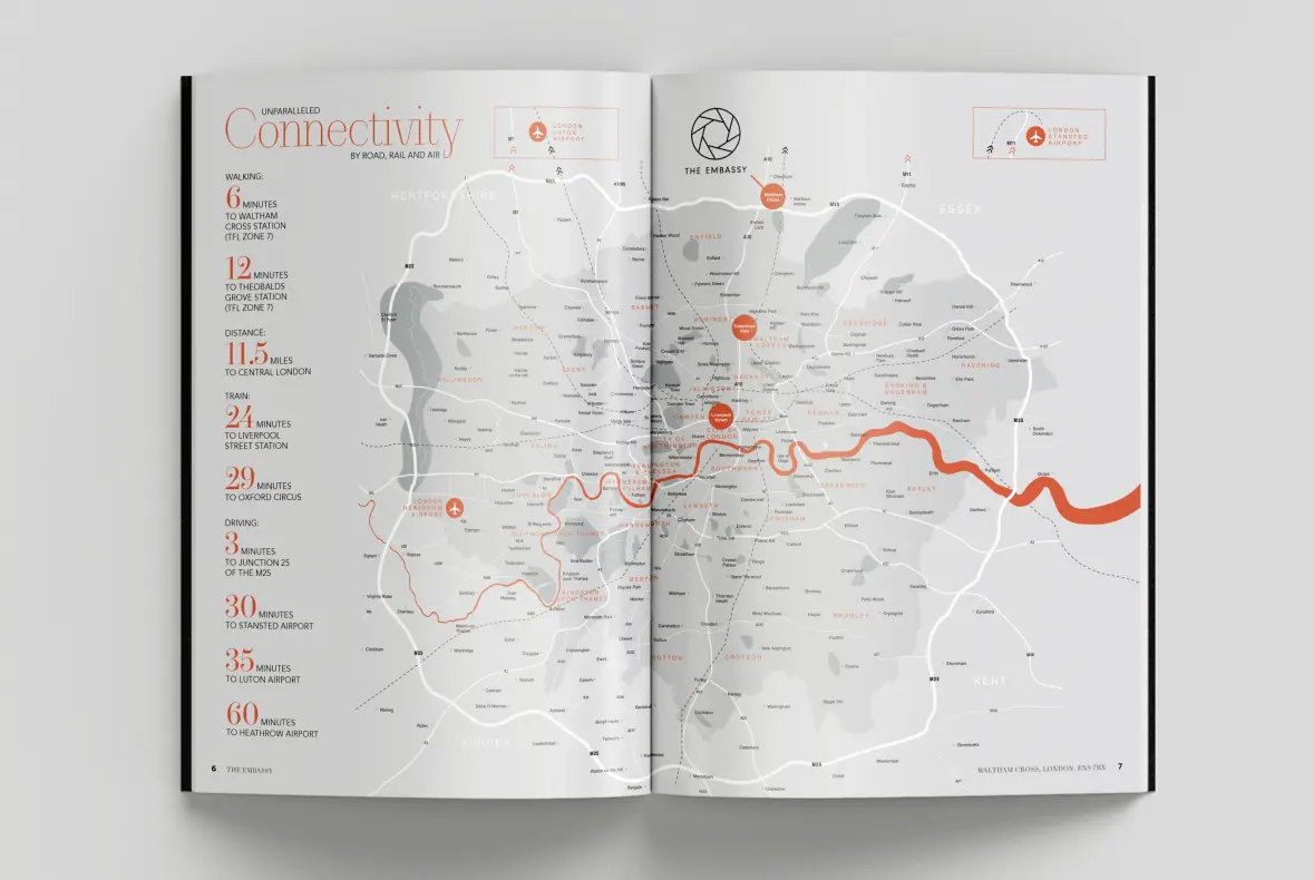 The Embassy Property Brochure Map Design 1