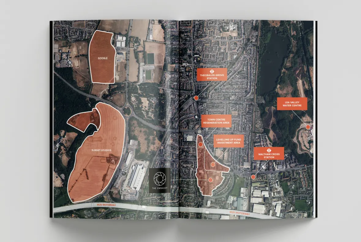 The Embassy Property Brochure Map Design 2